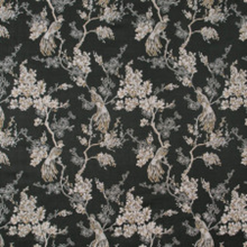 Carole Fabric Bird In Waiting Noir