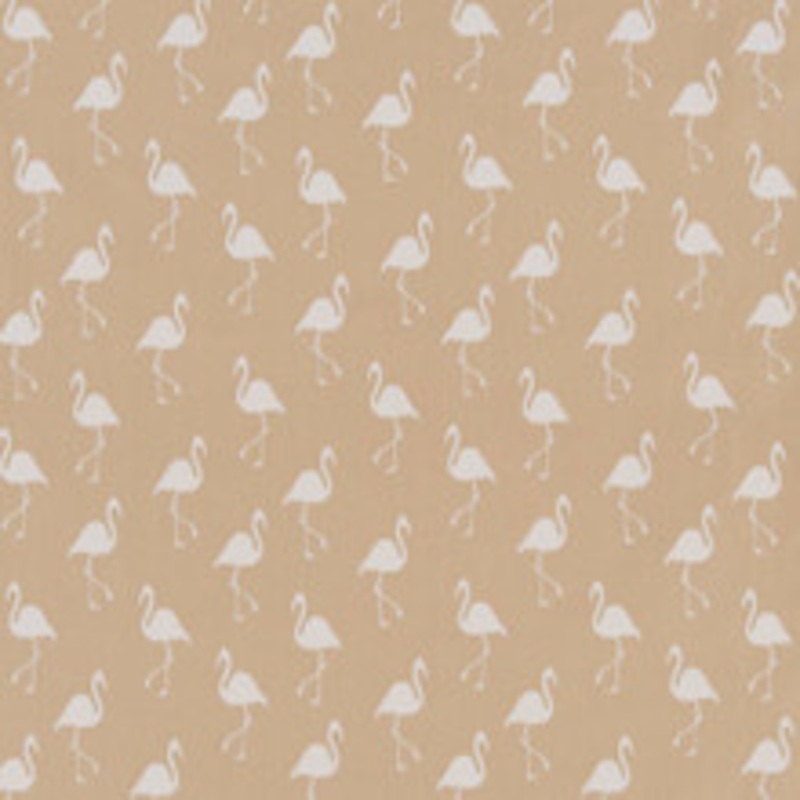 Charlotte Fabric D1437 Ecru Flamingo