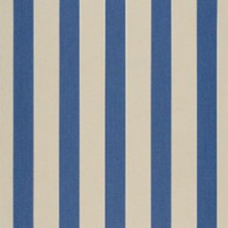 Sunbrella Fabric 4921 Mediterranean / Canvas Block Stripe
