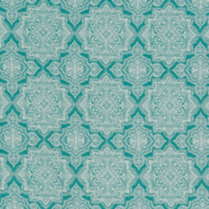 Charlotte Fabric D1434 Lagoon Mandala