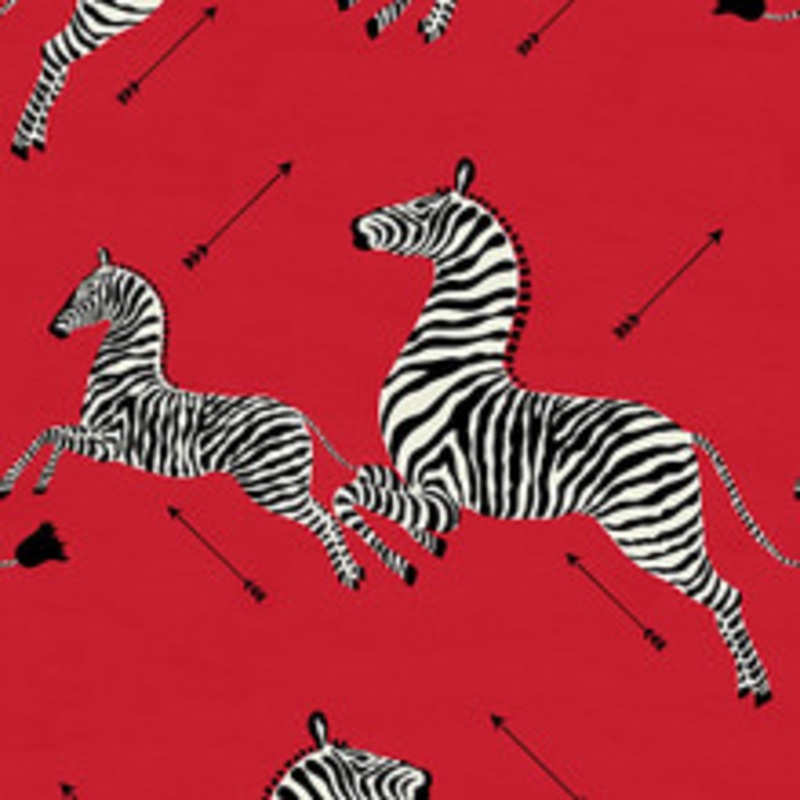 Scalamandre
 Fabric Zebras – Fabric/Masai Red Sc 000116496M