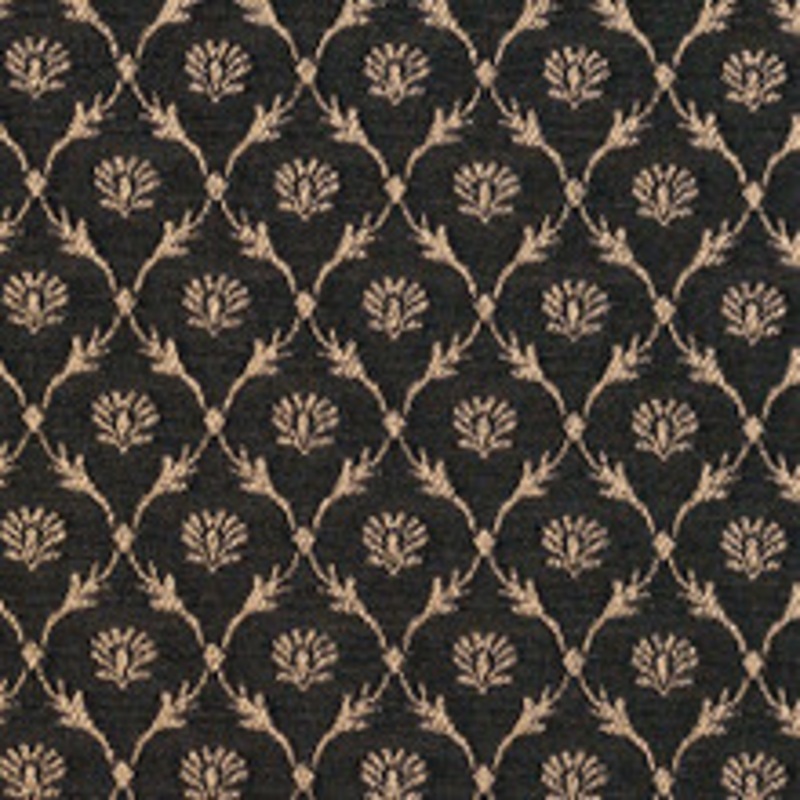 Charlotte Fabric 2642 Onyx/Trellis