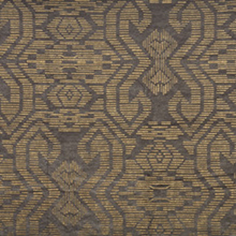 Schumacher Fabric Gilded Pewter 176511