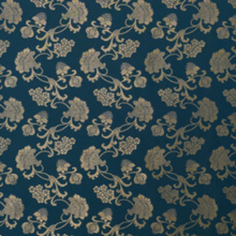 Schumacher Fabric Margaux Peacock Shimmer 71843