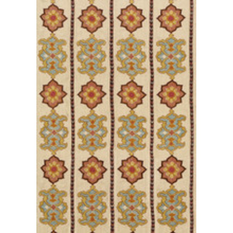 Schumacher Fabric Temara Embroidered Print Spice 175181