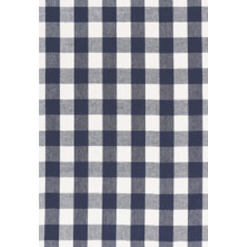 Schumacher Fabric Key West Check Navy 68015