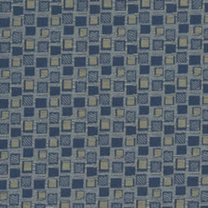 Charlotte Fabric D925 Squares/Navy