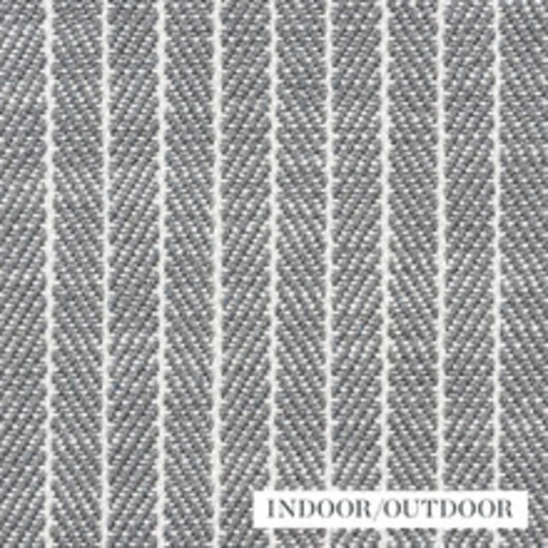 Schumacher Fabric Garter Stripe Slate 76673