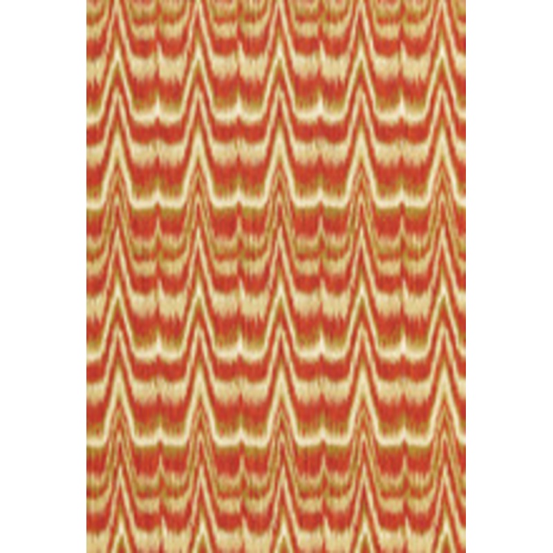 Schumacher Fabric Kamalia Ikat Print Cinnabar 175121