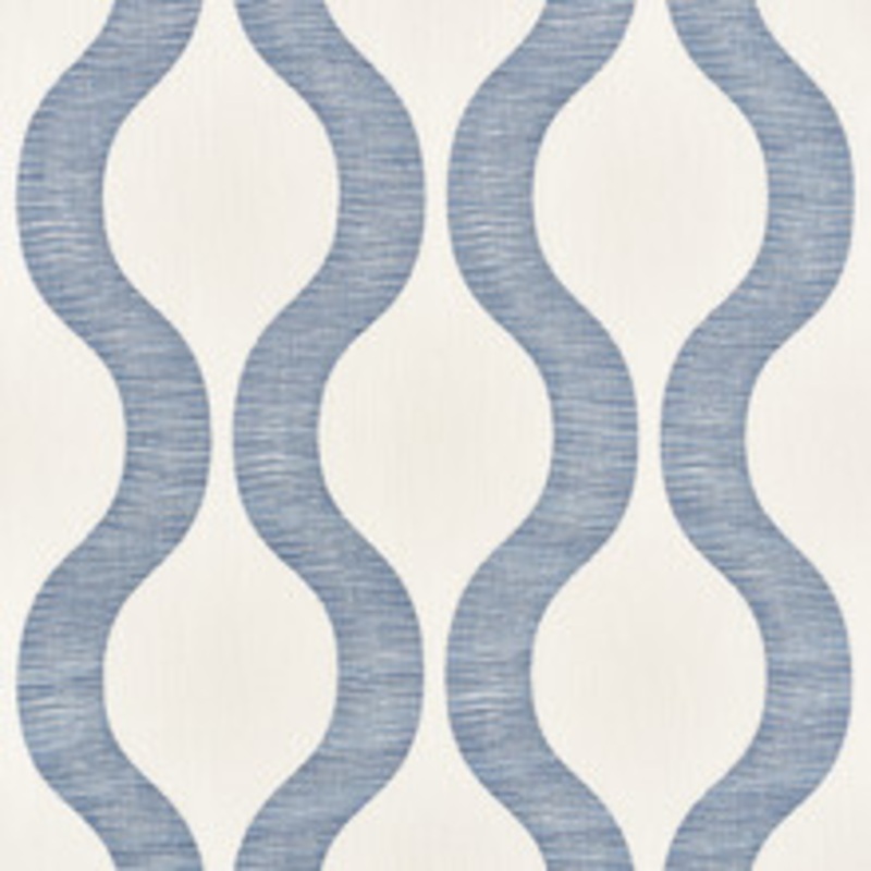 Schumacher Fabric Ondata Blue 73223