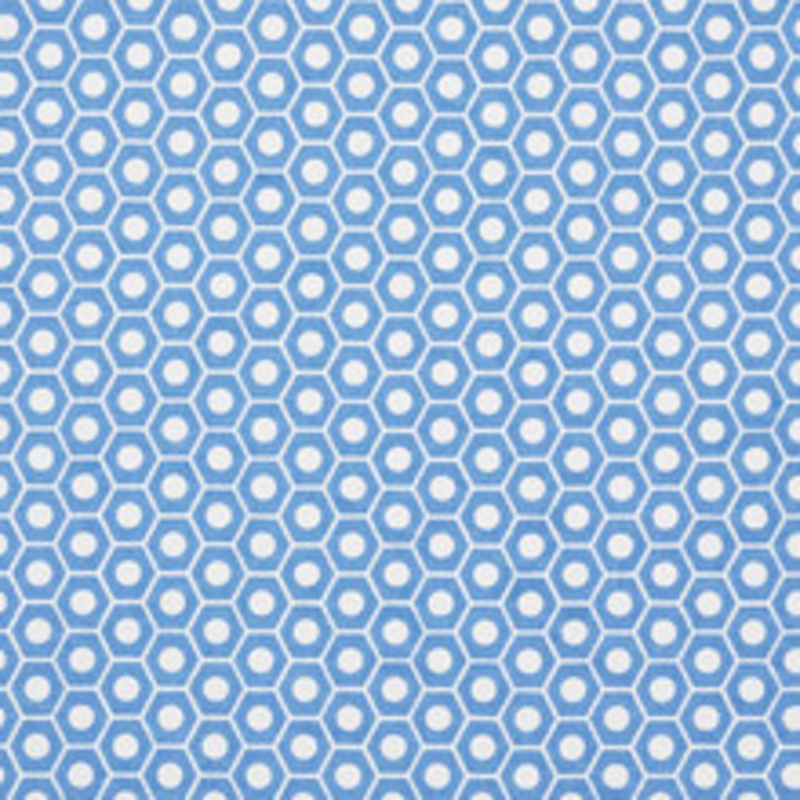 Schumacher Fabric Queen B French Blue 177076