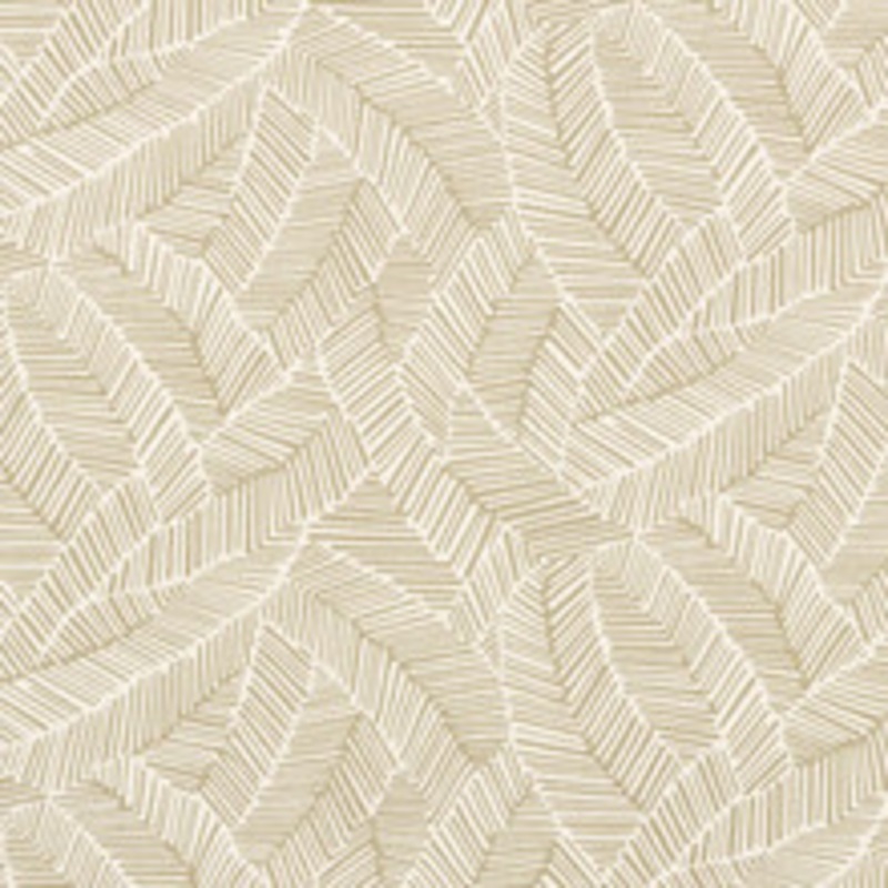 Schumacher Fabric Abstract Leaf Taupe 176220
