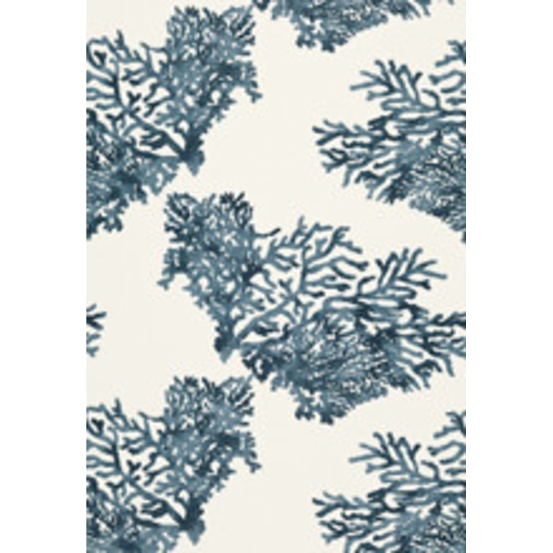 Schumacher Fabric Great Barrier Reef Indigo 175361