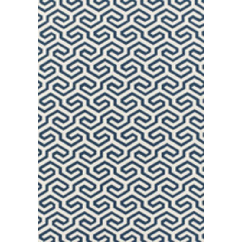 Schumacher Fabric Ming Fret Navy 66884