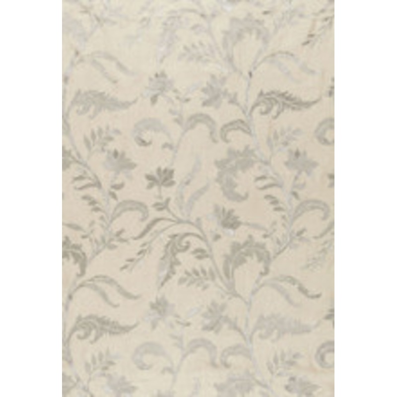 Schumacher Fabric Monceau Linen Embroidery Zinc 65130