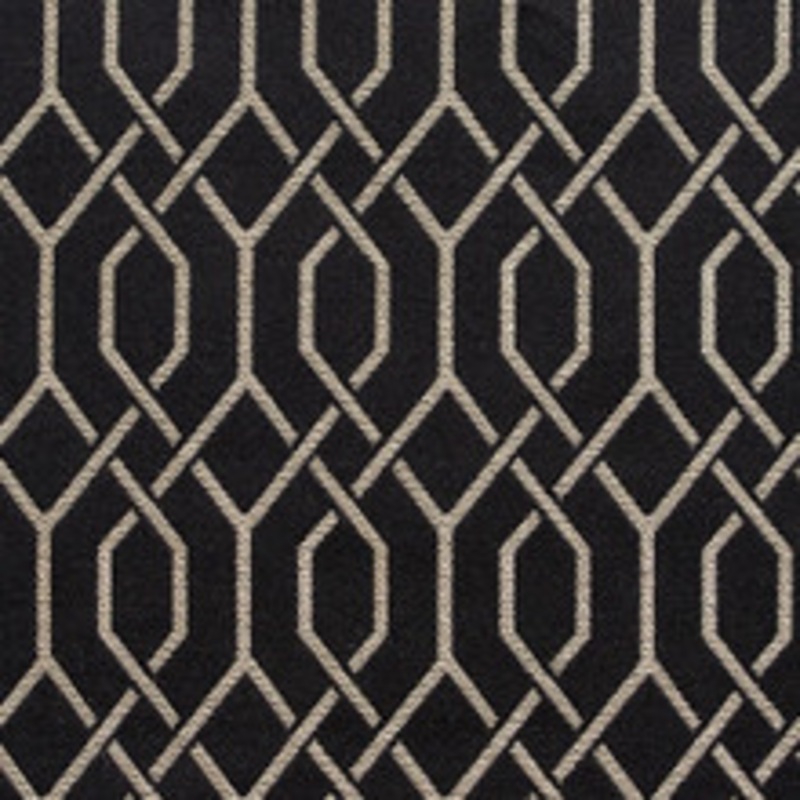 Charlotte Fabric D181 Ebony Lattice