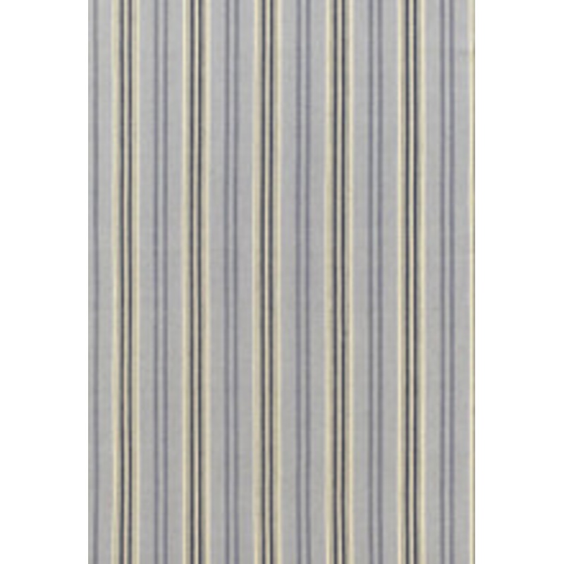 Schumacher Fabric Loire Jute Stripe Bleu 68690