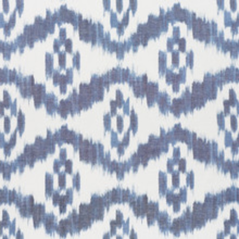 Schumacher Fabric Madaket Ikat Indigo 177820