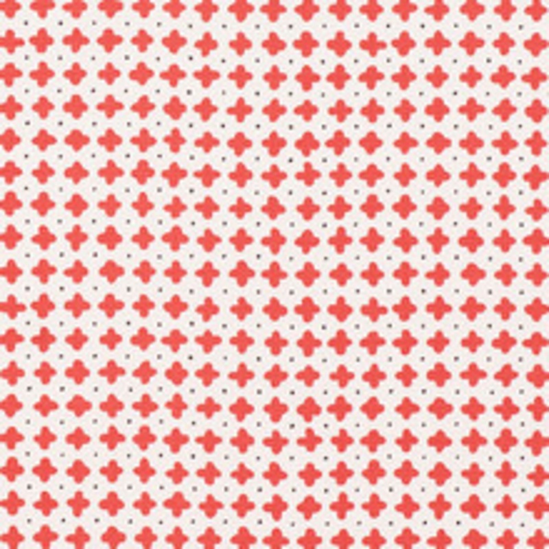 Schumacher Fabric Polka Red 178241