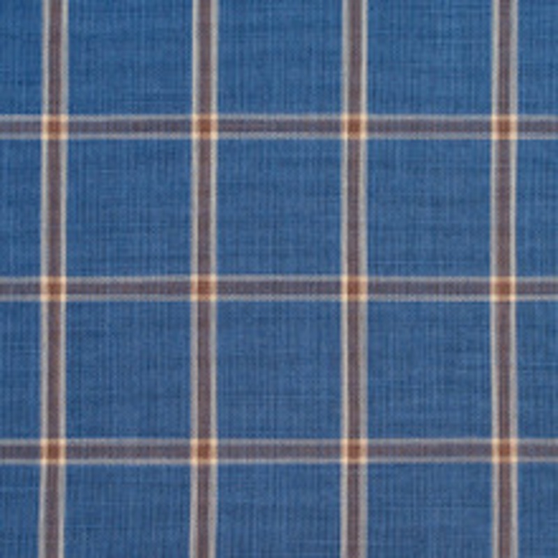 Charlotte Fabric D137 Wedgewood Windowpane