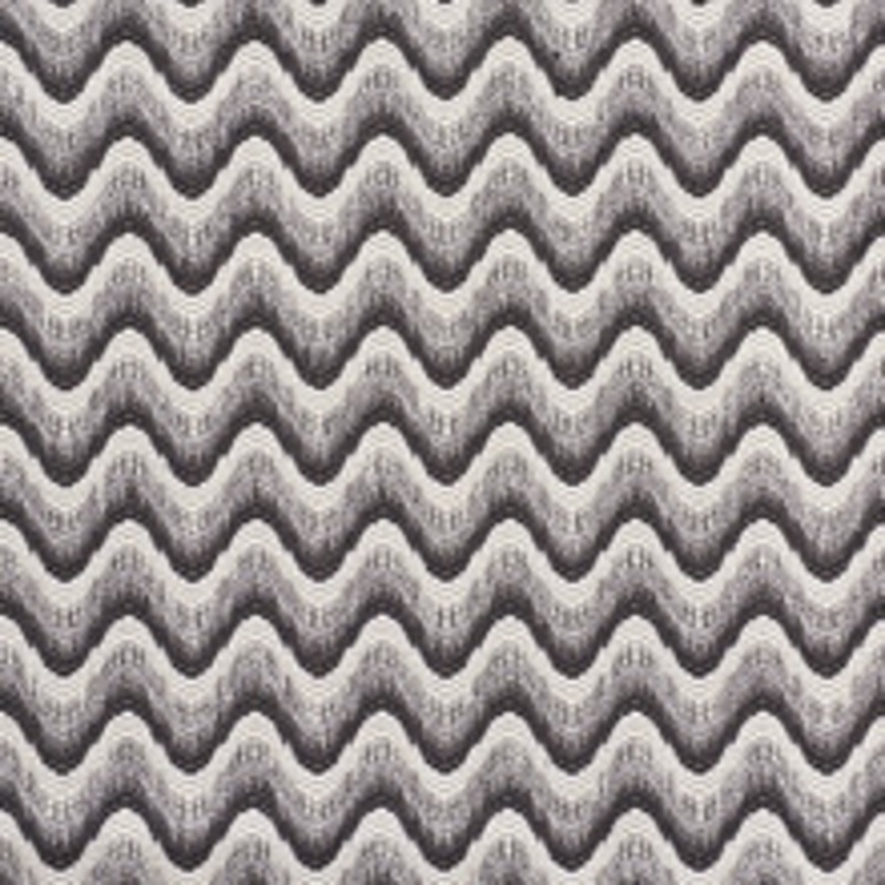 Schumacher Fabric Bargello Wave Graphite 73441