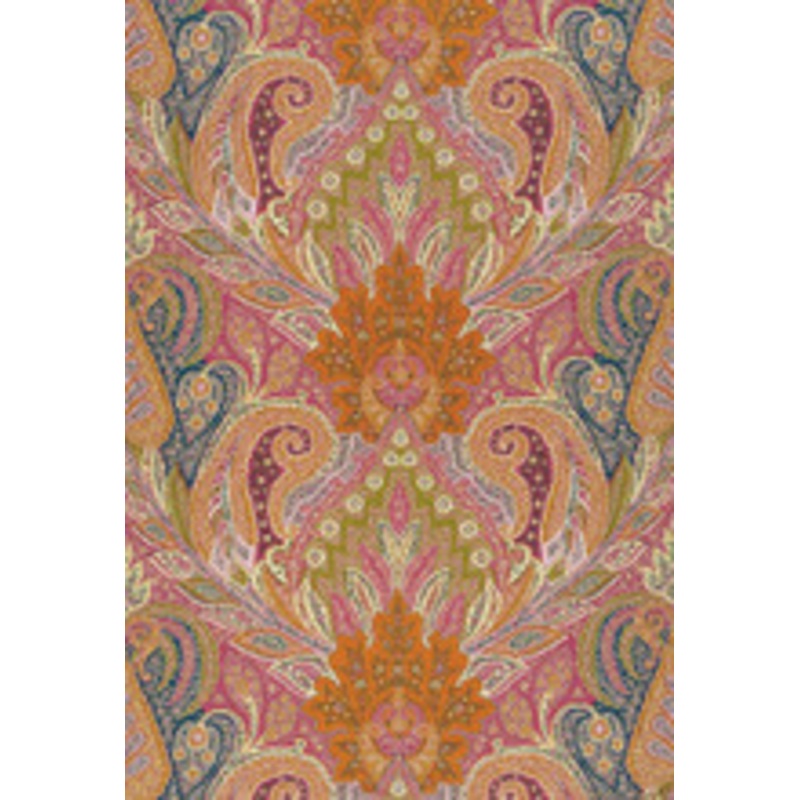 Schumacher Fabric Cambay Paisley Print Sandalwood 174880