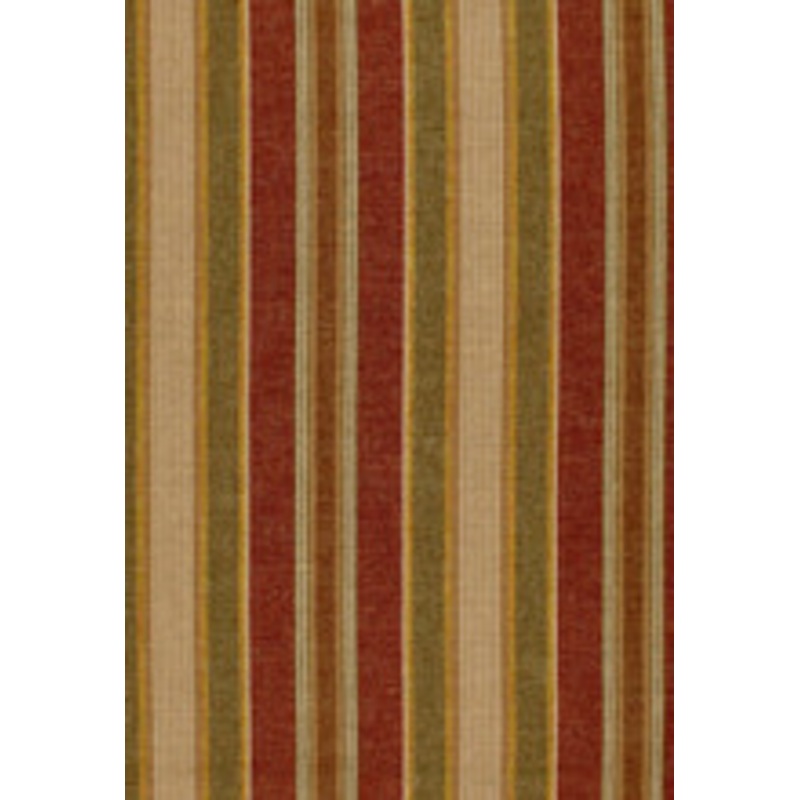 Schumacher Fabric Edgemere Stripe Indian Red 54204