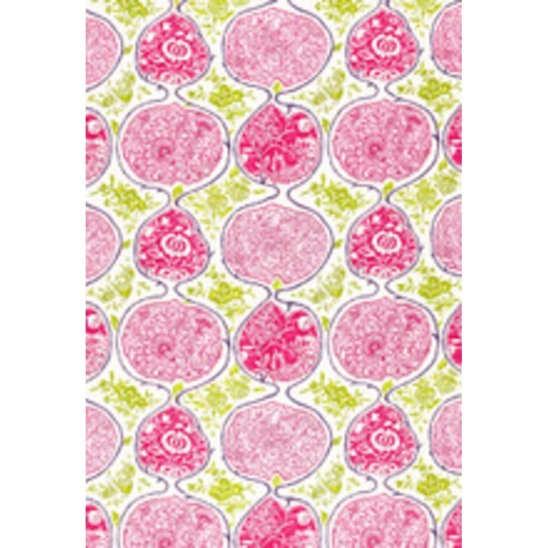 Schumacher Fabric Katsugi Fuchsia & Chartreuse 2620937