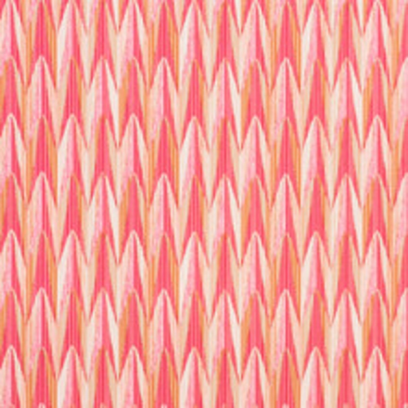 Schumacher Fabric Verdant Pink & Orange 75911