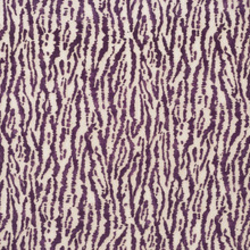 Schumacher Fabric Animaux Eggplant 176374