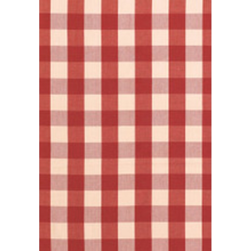 Schumacher Fabric Camden Cotton Check Red 63034