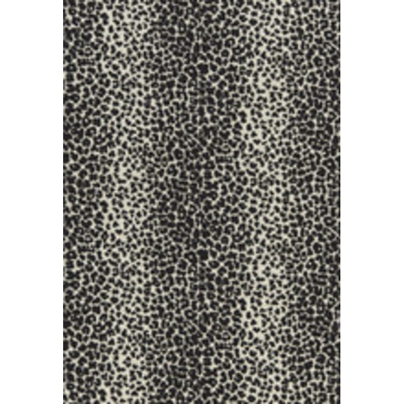 Schumacher Fabric Leopard Linen Print Ebony 174841