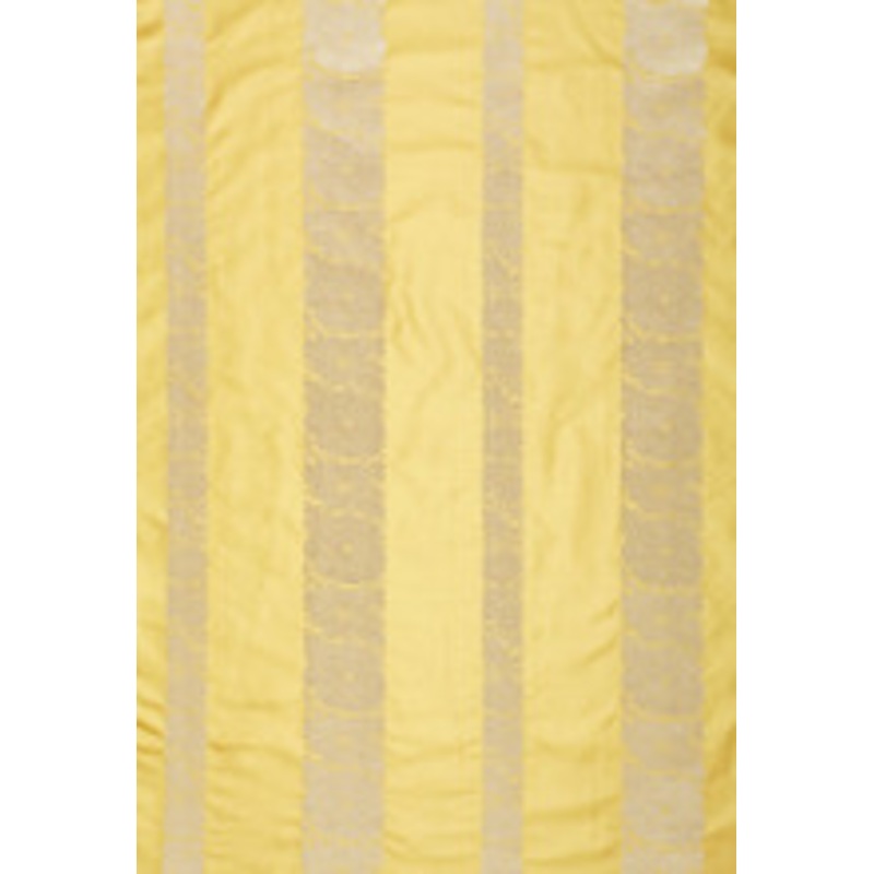 Schumacher Fabric Mandarin Silk Stripe Sunlight 64430