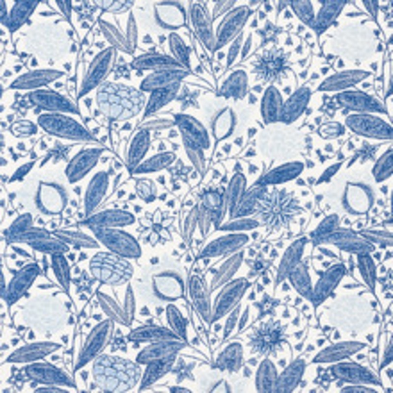 Schumacher Fabric Gloria Delft 176842