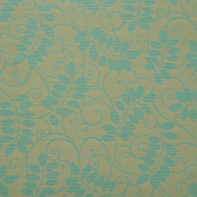 Charlotte Fabric 6624 Seafoam/Vine