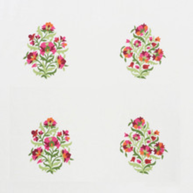 Schumacher Fabric Antalya Medallion Embroidery Garnet 75741