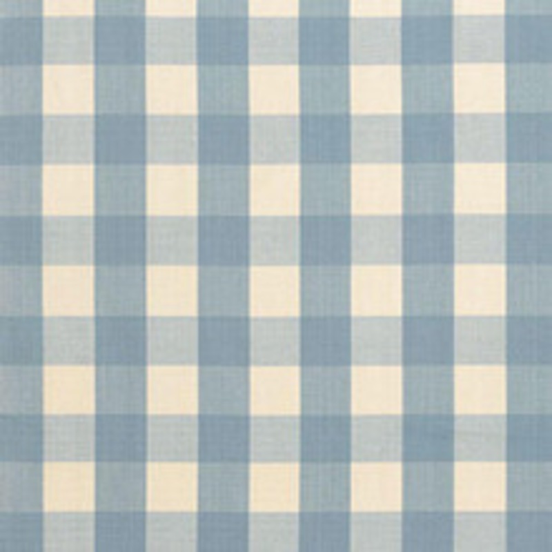 Schumacher Fabric Camden Cotton Check Chambray 63038