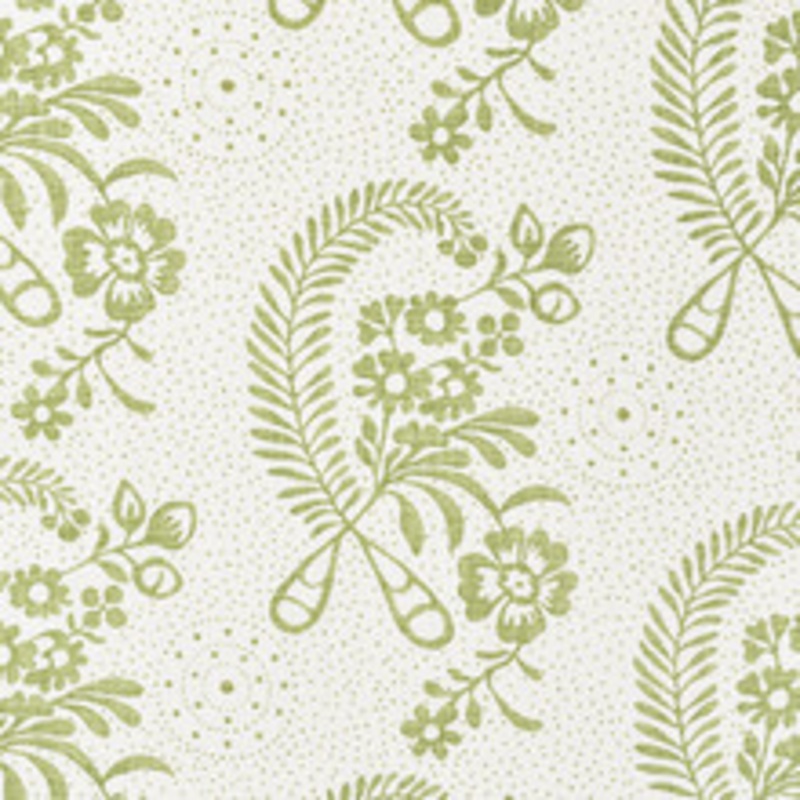 Schumacher Fabric Millicent Leaf 177213