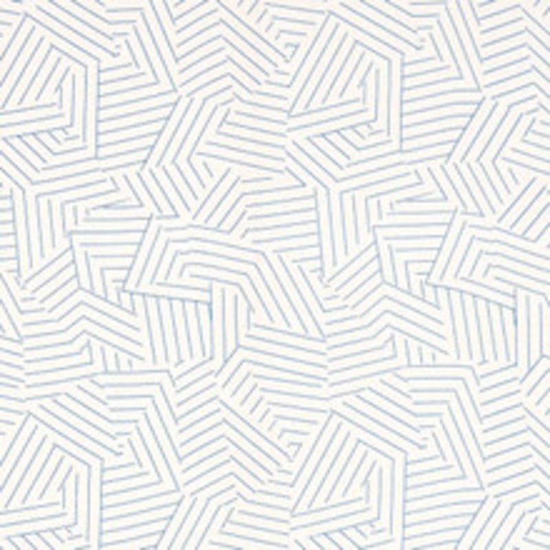 Schumacher Fabric Deconstructed Stripe Cobalt 176052