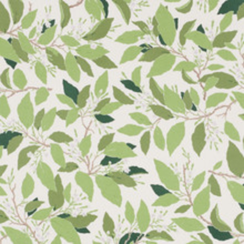 Schumacher Fabric Dogwood Leaf Ivory 176520