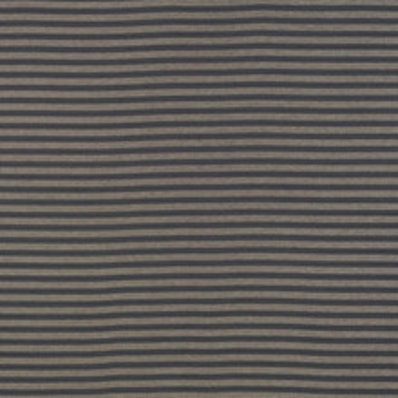 Schumacher Fabric Geoffrey Metallic Stripe Carbon 69240