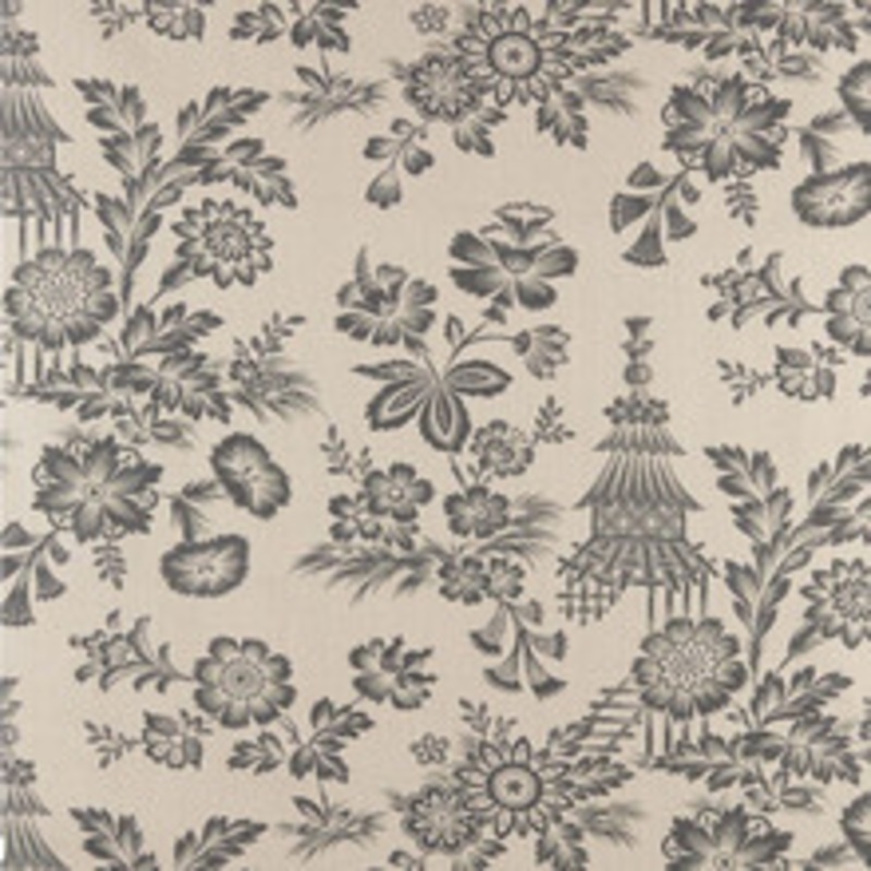 Schumacher Fabric Song Garden Greige 175750