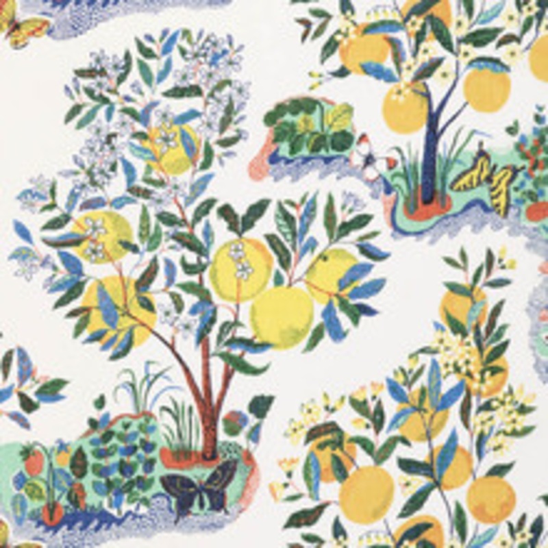 Schumacher Fabric Citrus Garden Sheer Primary 178350