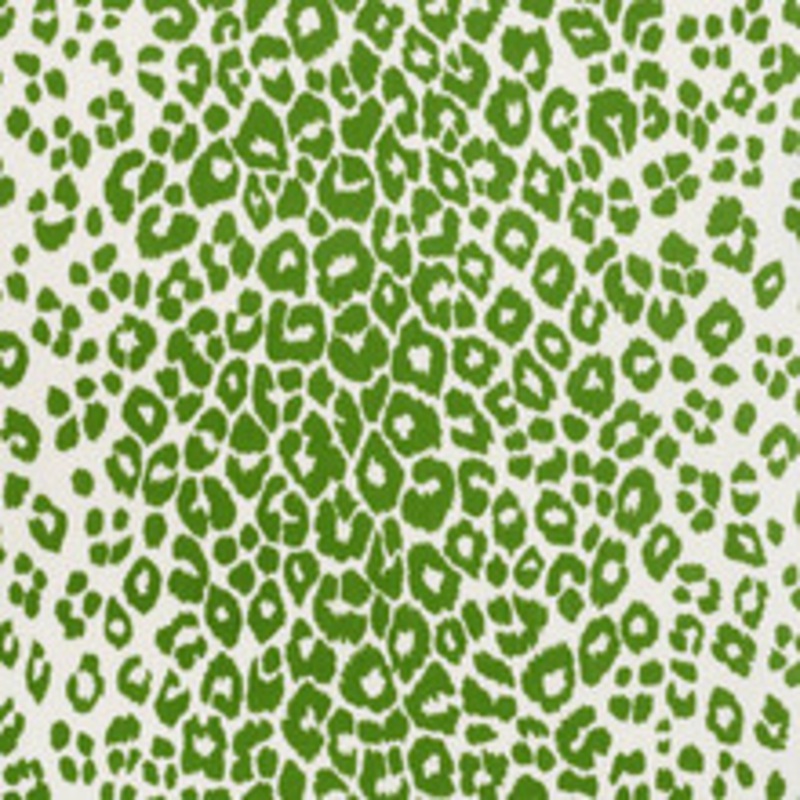 Schumacher Fabric Iconic Leopard Indoor/Outdoor Green 177322