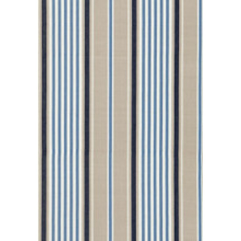 Schumacher Fabric Minzer Cotton Stripe Indigo 66011