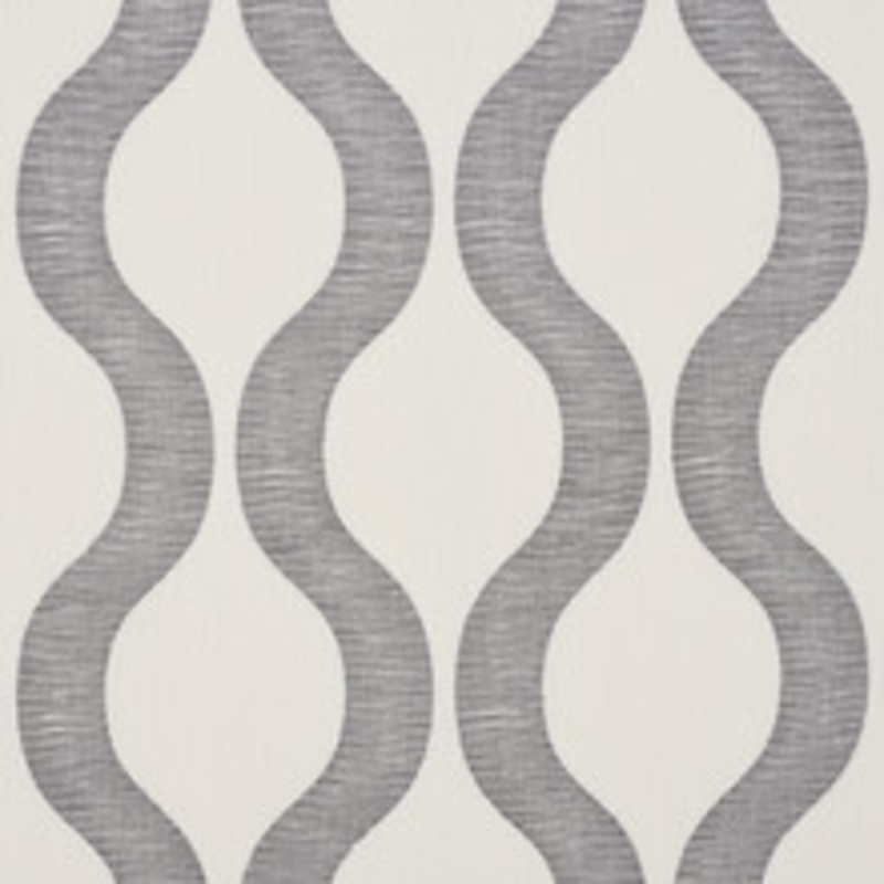 Schumacher Fabric Ondata Charcoal 73222