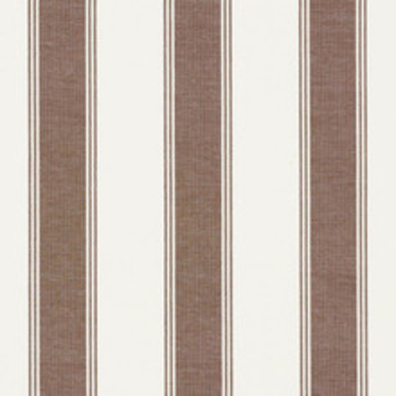 Schumacher Fabric Rafe Stripe Berber Brown 75822