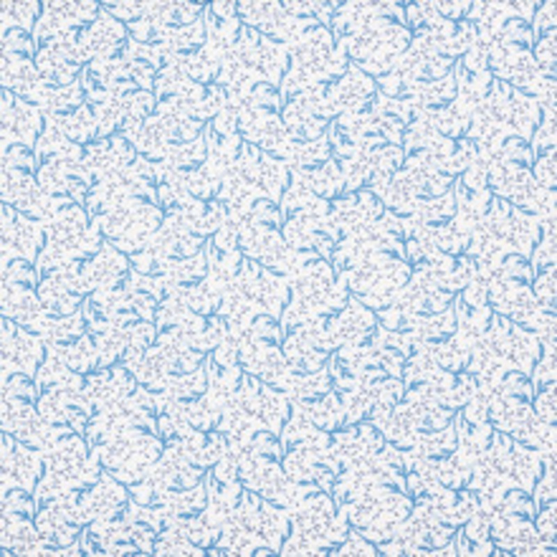 Schumacher Fabric Sprig Afternoon Blue 177832