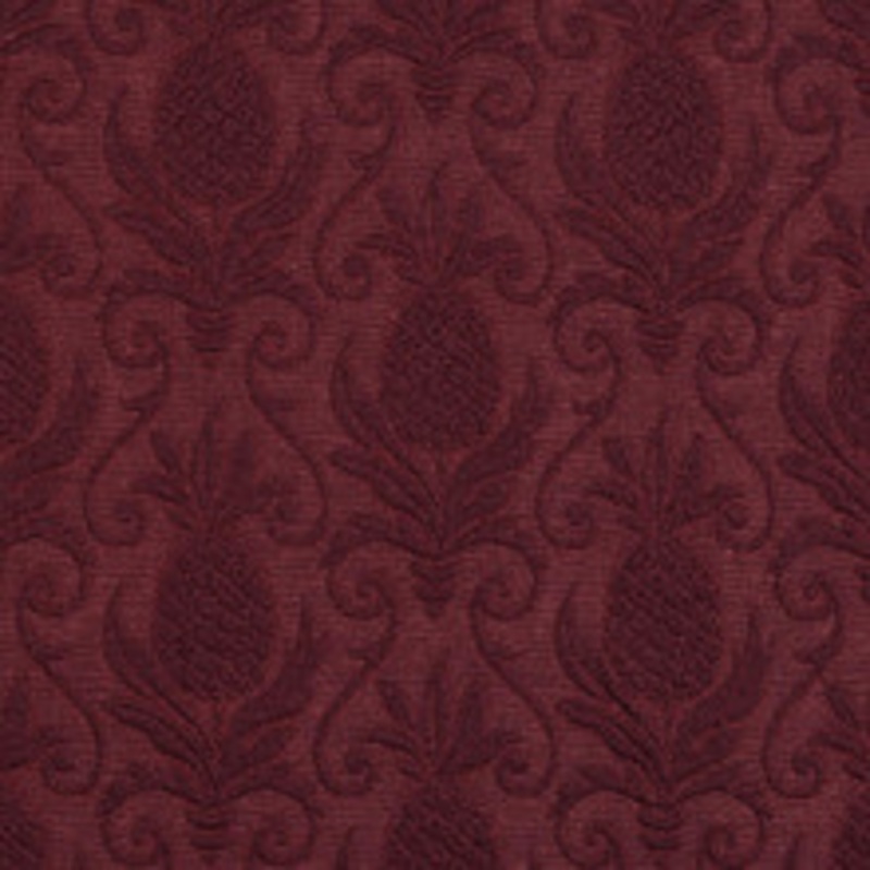 Charlotte Fabric 5518 Wine/Pineapple
