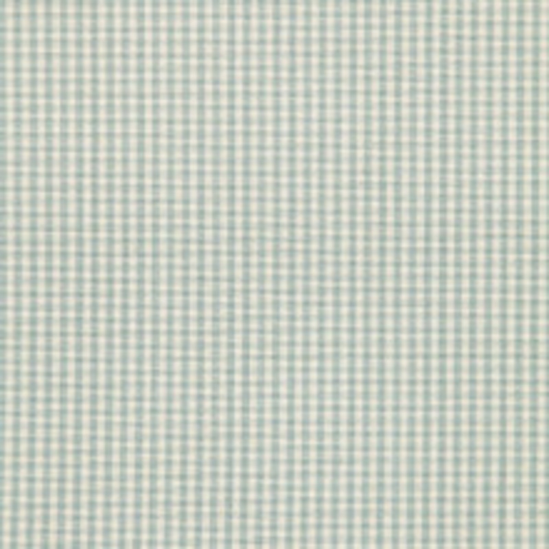 Schumacher Fabric Barnet Cotton Check Aqua 64622